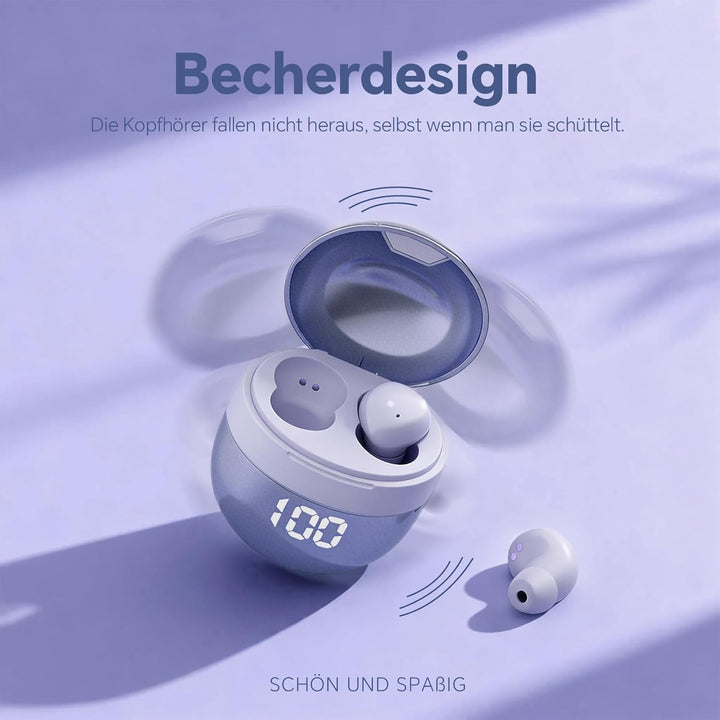 Mini unsichtbare Kopfhörer Bluetooth kabellos in Ear kleinste drahtlose schnurlose Ohrhörer Wireless