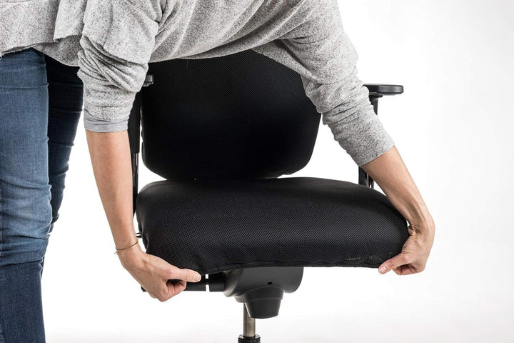 Bürostuhlbezug für die SITZFLÄCHE (Grösse Standard) - Sitzflächengrösse ca. 40-52 cm Breite und ca.