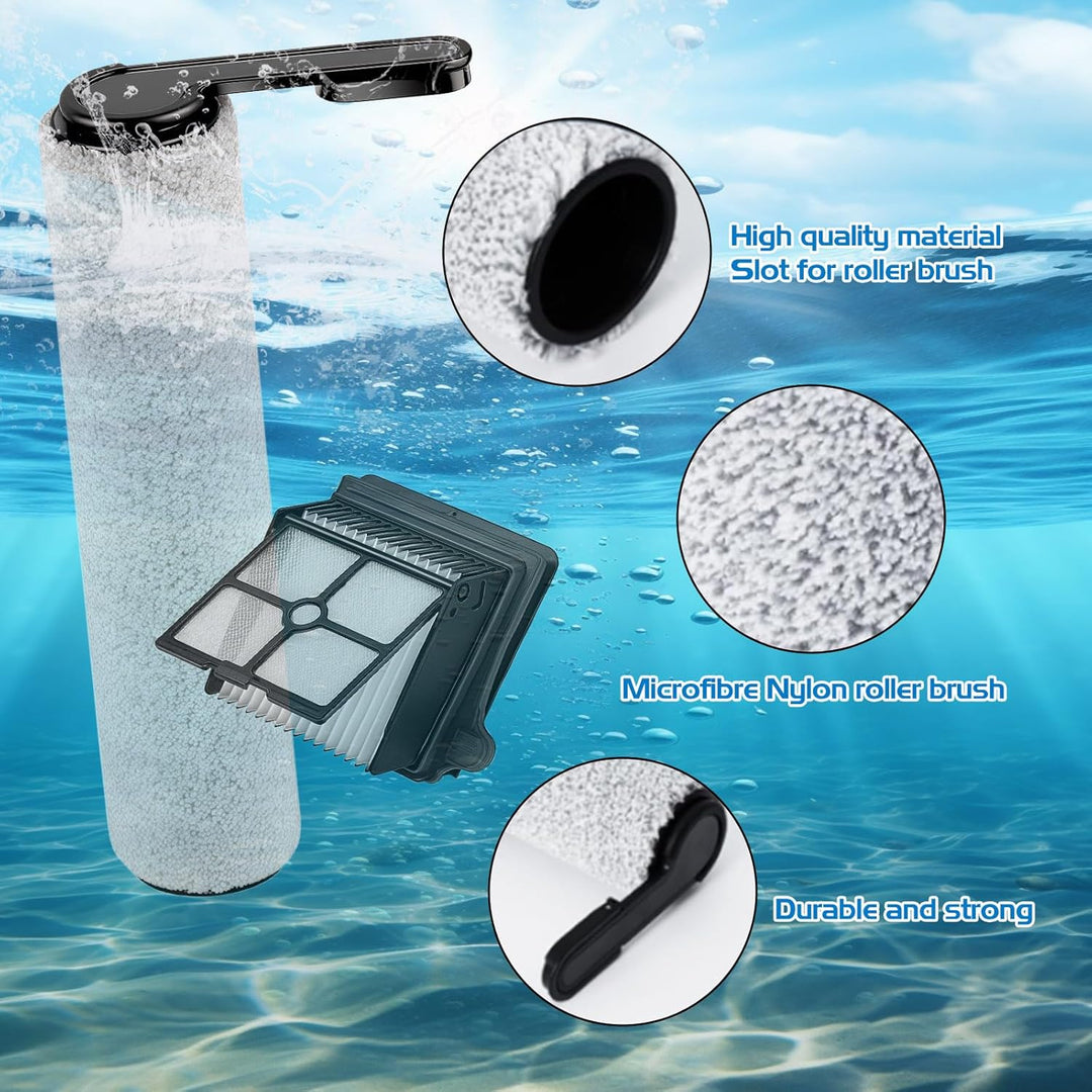 Ersatzteile für Tineco Floor One S7 Pro / S6: 2 Walzenbürsten + 3 HEPA-Filter + 1 Reinigungsbürste -