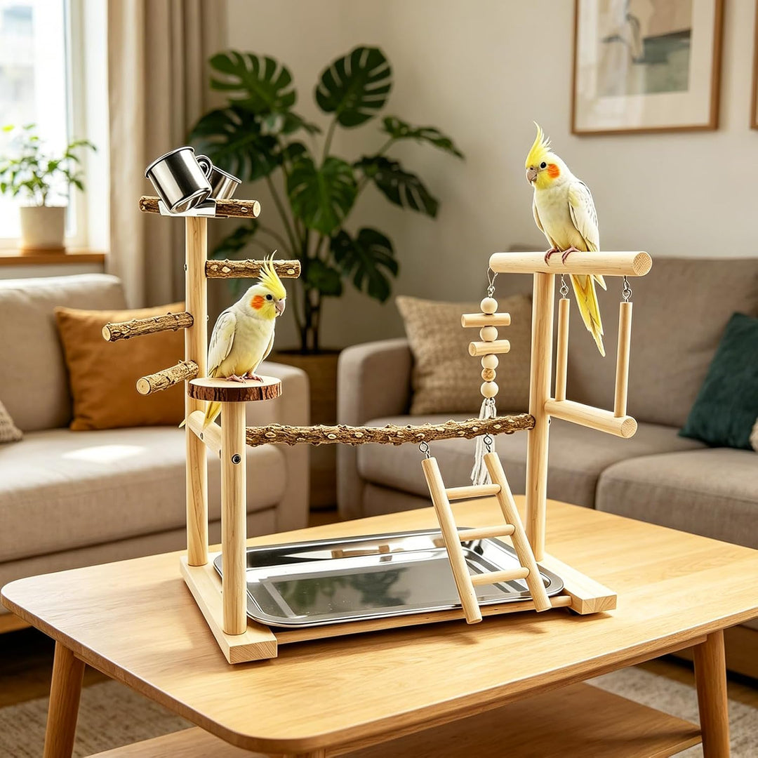 Papagei Vogelspielplatz Wellensittich Spielplatz Wellensittich Spielzeug Vogel Zubehör Vogelspielzeu