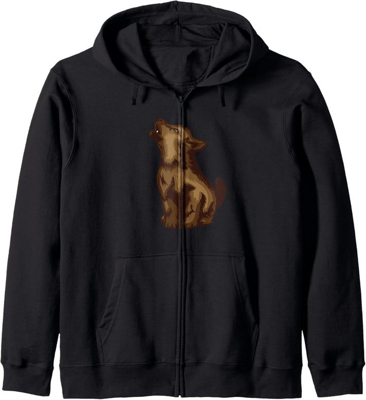 Baby Wolf Geschenk Wolf Welpe Kapuzenjacke