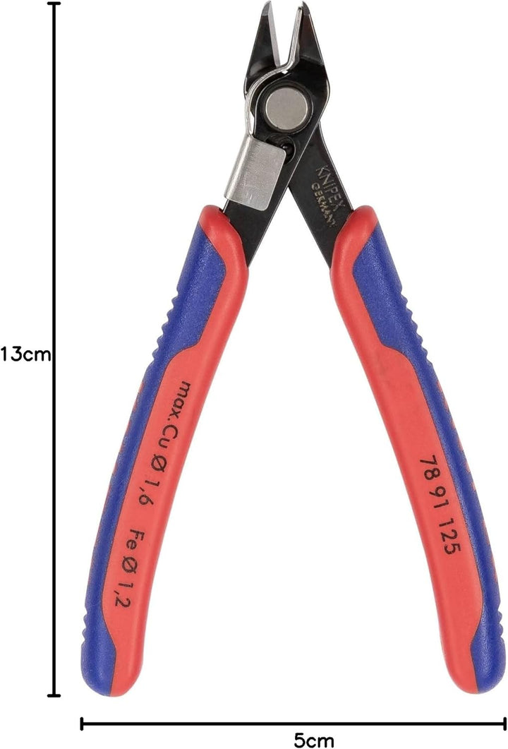 Knipex Electronic Super Knips® brüniert, mit Mehrkomponenten-Hüllen 125 mm 78 91 125 Mit Mehrkompone