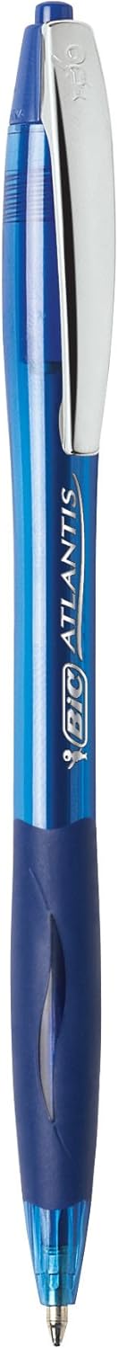 BIC Atlantis Original Druckkugelschreiber 2 Count blau, blau 2 stück (1er Pack)