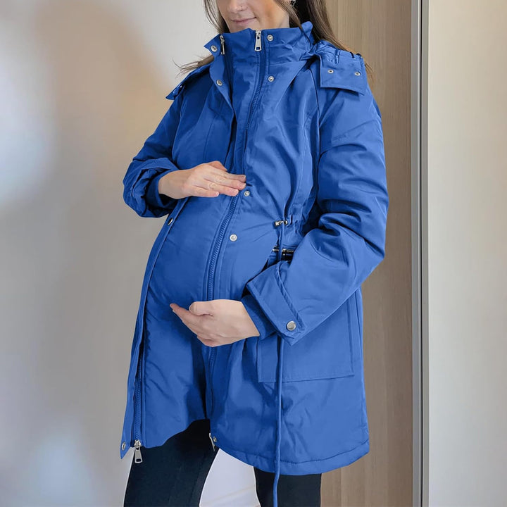 Generisch 3 In 1 Umstandsjacke Tragejacke mit Babyeinsatz Wintermantel Trageeinsatz Jacke Jackenerwe