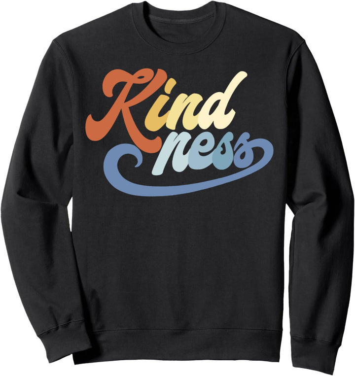 Trendy Kindness Rainbow Text Sweatshirt