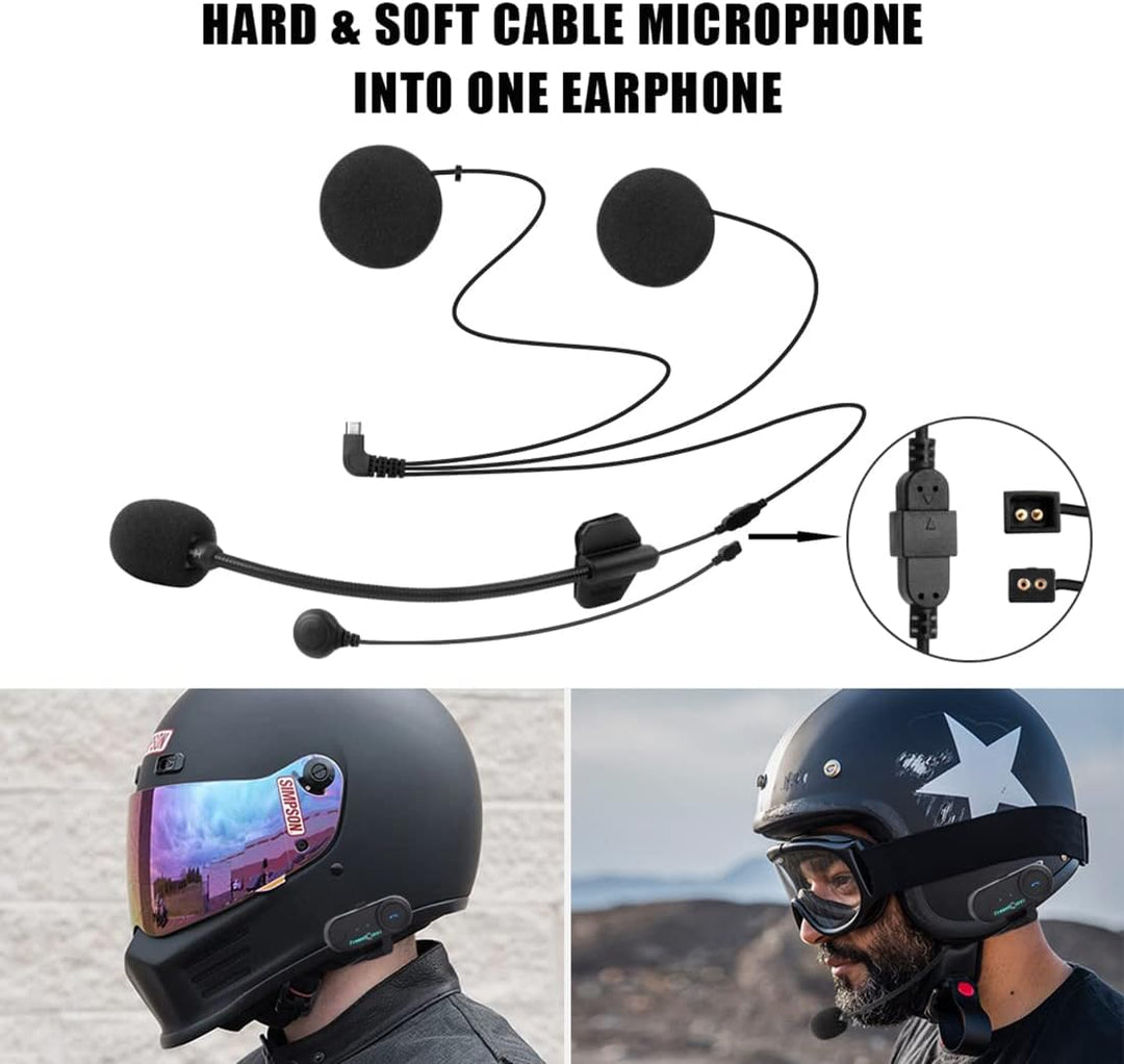 FreedConn T-COM VB Motorrad Bluetooth Headset, Helm Intercom, Kommunikationssystem für für Motorräde