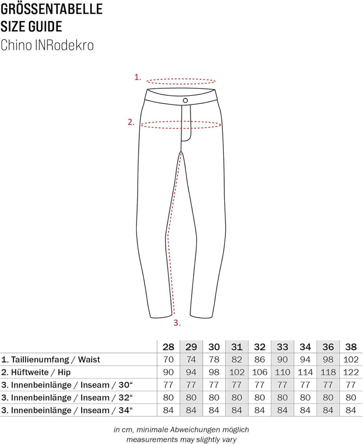 Indicode Herren Rodekro Performance Pants | Chinohose Herrenhose Super Stretch Stoffhose Bequeme Bus