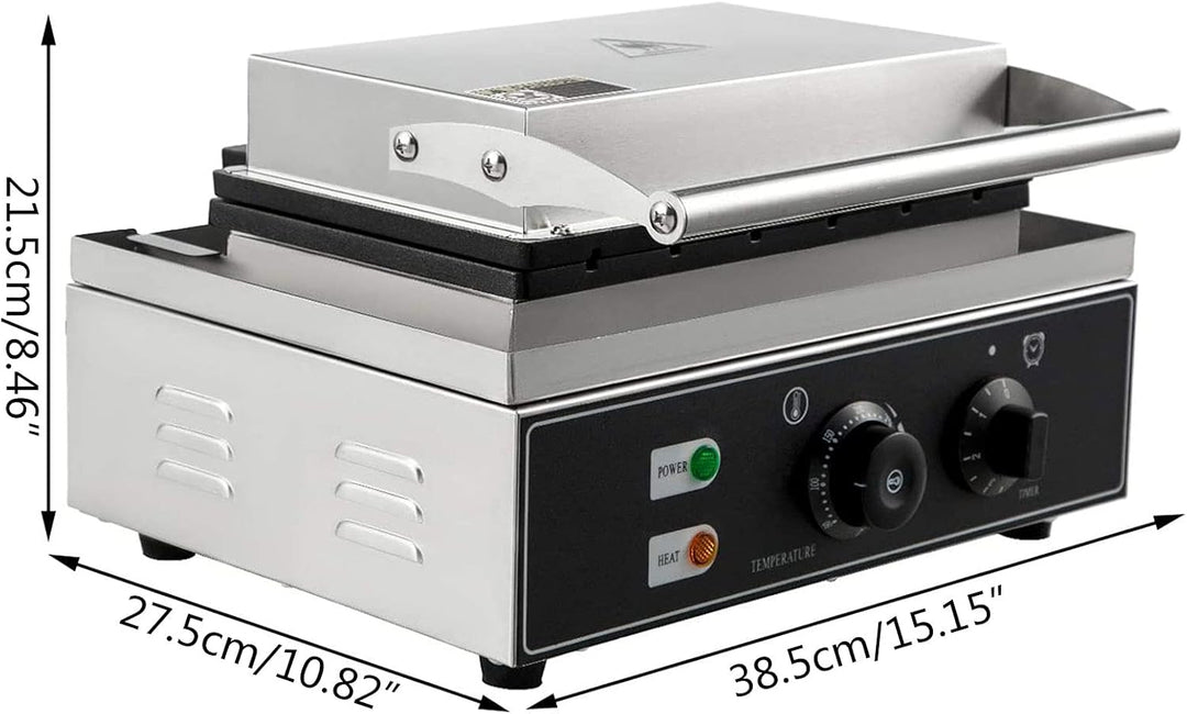 220V 1500W 2-Slice Kommerzielle Elektrische Sandwich Maschine Maker Sandwichmaker Sandwichtoaster An