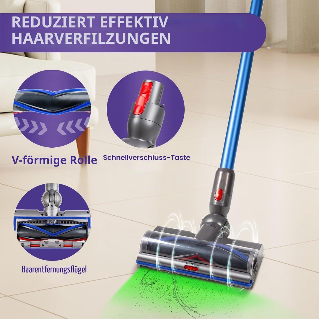Torque Drive Bodendüse für Dyson V7 V8 V10 V11 V15 Anti-Tangle EinstellbareSaugkraft Elektrische Bod