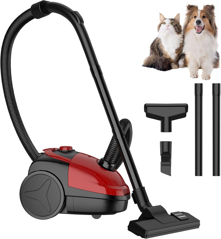 Staubsauger, 2000W Compact Staubsauger mit Beutel, Bodenstaubsauger mit HEPA Filtersystem, 4.5m Akti