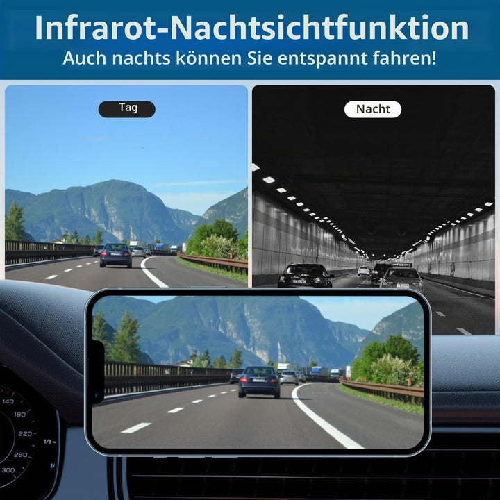 Uzone WiFi Rückfahrkamera kabellos Akku Wiederaufladbare Auto Rückfahrkamera IP68 wasserdichte mit A