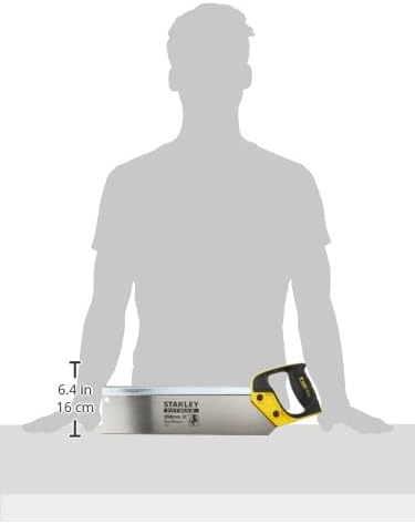 Stanley FatMax Rückensäge (350mm Länge, 13 Zähne/Inch, verstärkter Rücken, ABS-Kunststoff, ergonomis