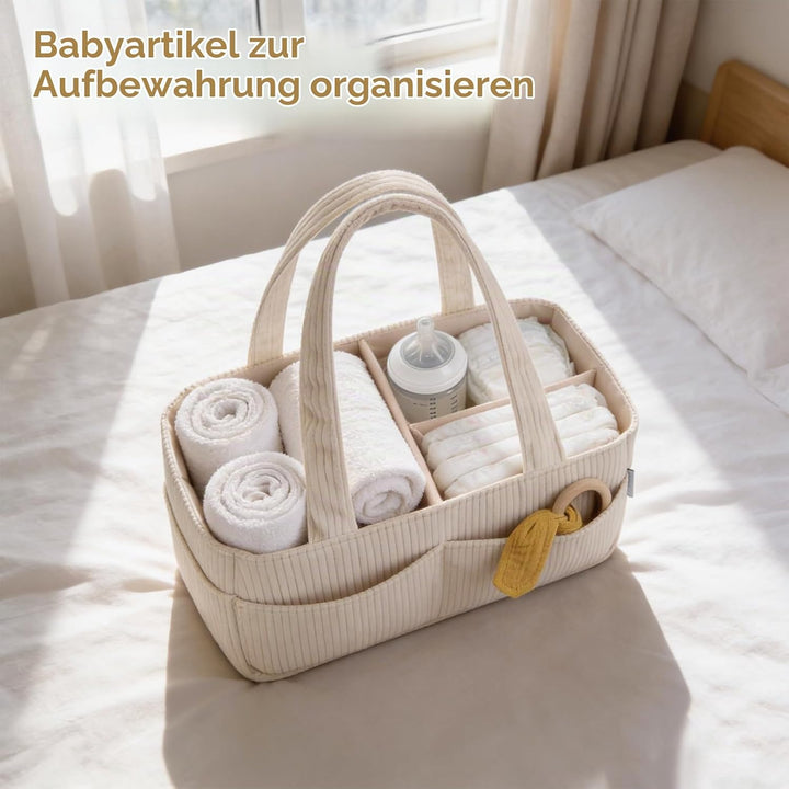 Wickelkorb Organizer, Baby-Aufbewahrungskorb für Wickeltisch, Wickelorganizer, Baby-Diaper-Caddy-Org