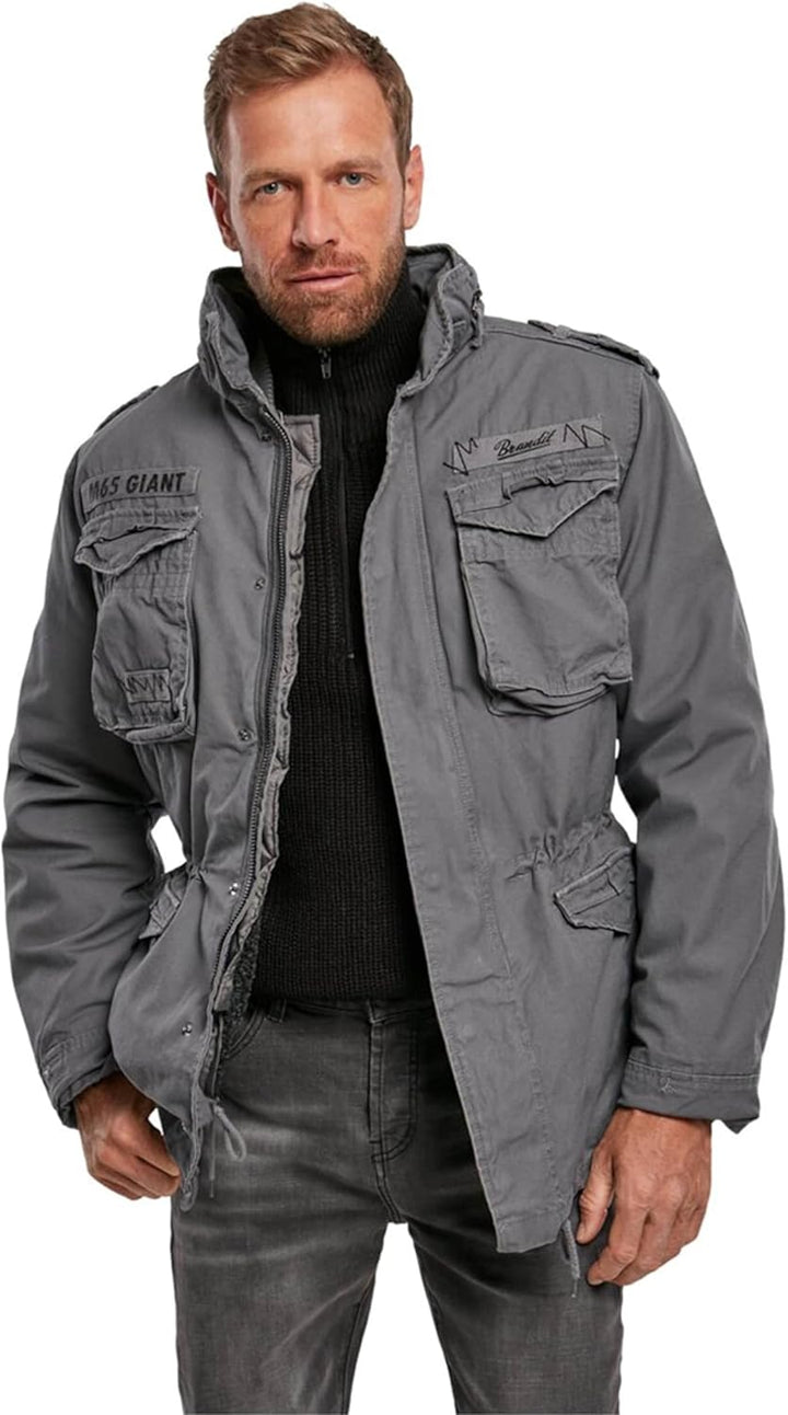 Brandit M65 Giant Männer Winterjacke woodland Basics M charcoal grey, M charcoal grey