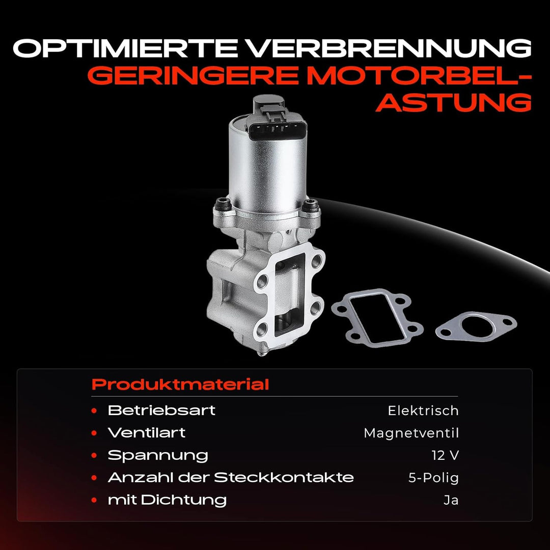 AGR-Ventil Abgasrückführungsventil für A-u-r-i-s ADE15 NRE15 Avensis T25 Corolla R1 ZER RAV 4 III A3