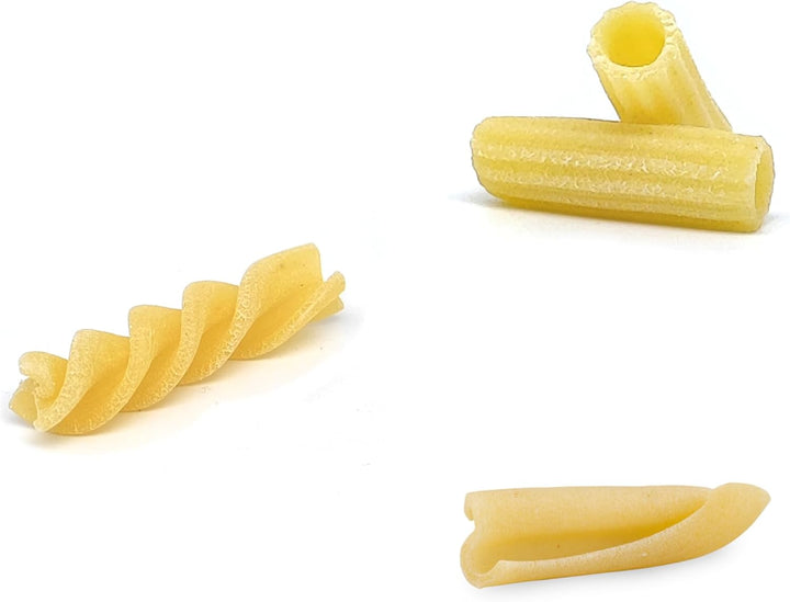 Pastidea - Set mit 3 Formen: Fusilli A3 8,5 mm, Casarecce, Maccherone Rigato kompatibel mit Philips