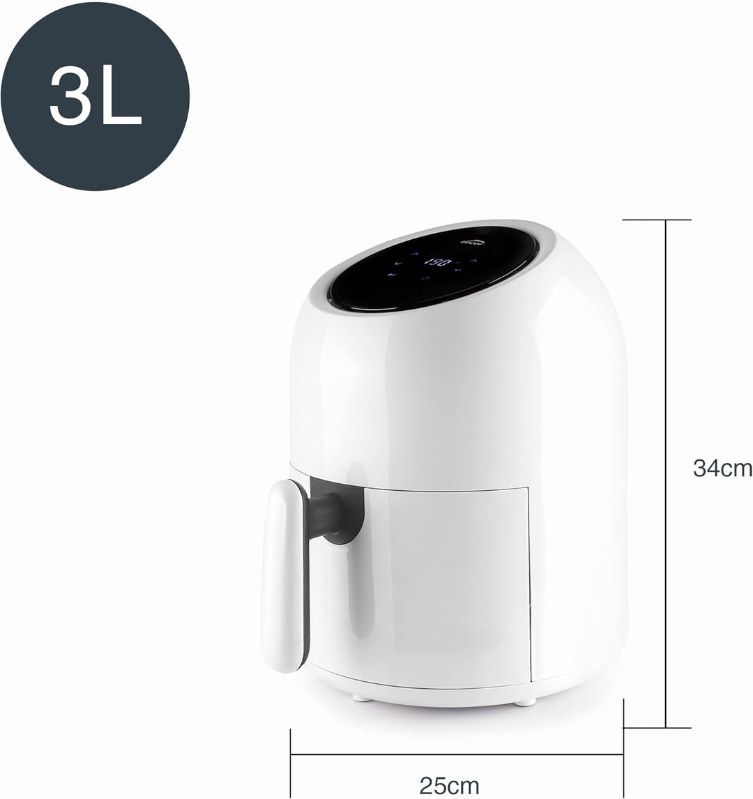 Lacor - 69509 - Vitalcook Ölfreie Fritteuse, Heissluftfritteuse mit TotalCook-Technologie, Heissluft