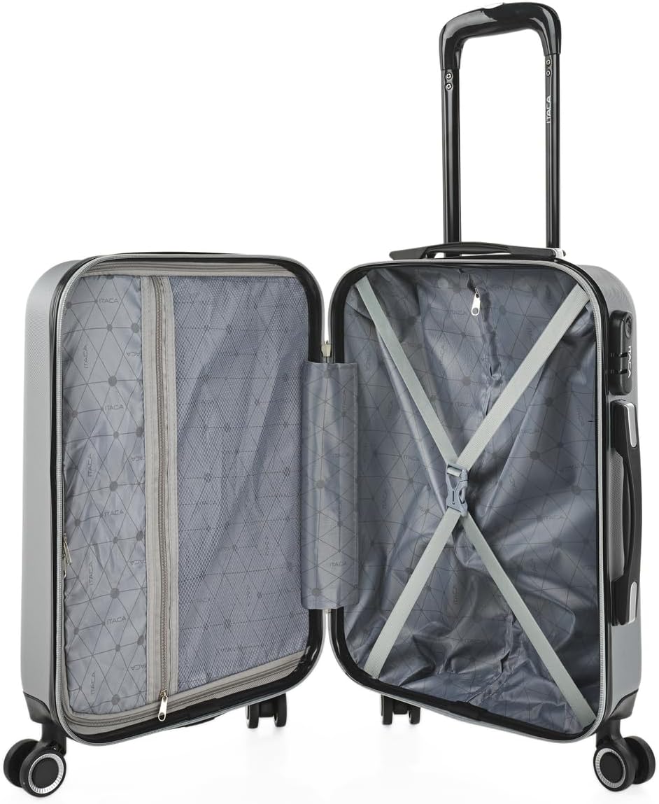 ITACA - Handgepäck Koffer Trolley - Reisekoffer Mit Rollen und Reisekoffer Hartschalenkoffer für Vie