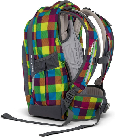 SATCH Beach Leach 2.0 Kinder-Rucksack, 45 cm, Karo Bunt Gepixelt, SAT-SLE-001-901