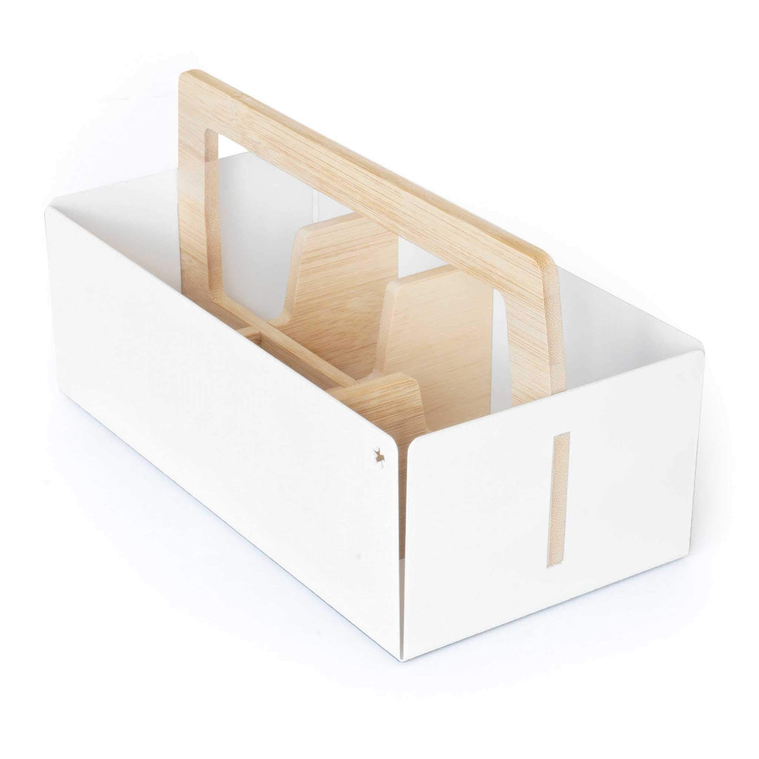 Peppermint Products Toolbox Weiss Schreibtisch-Organizer Toolbox-w