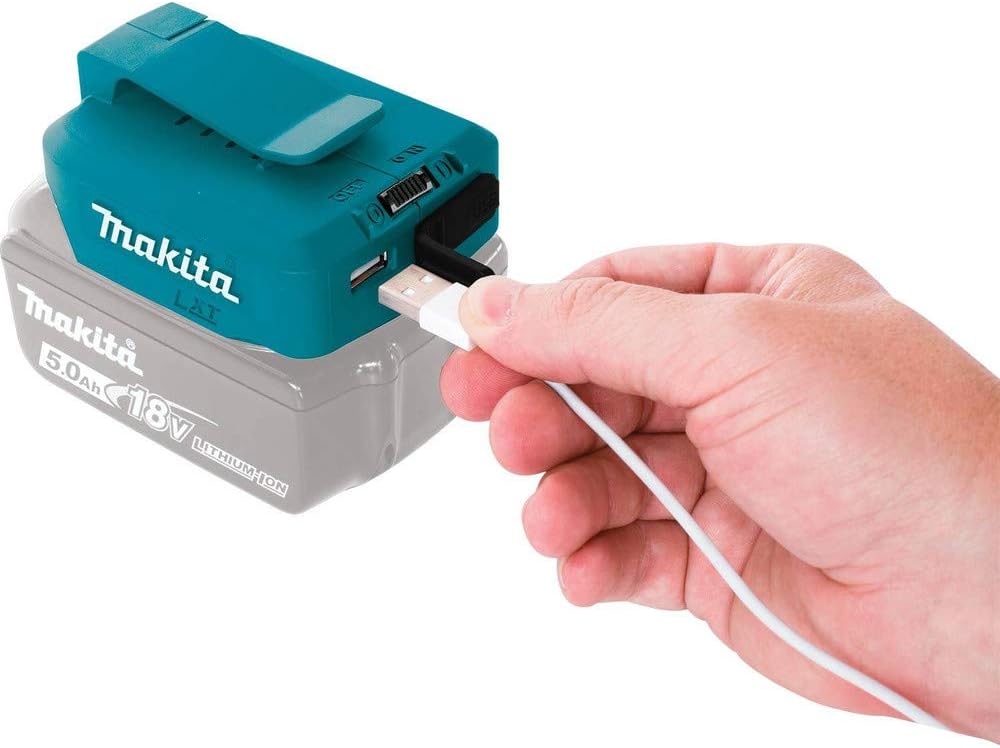 Makita Akku-USB Adapter, DEAADP05 Blaugrün/Ein Hauch von Paradies (Trace of Paradise), Blaugrün/Ein