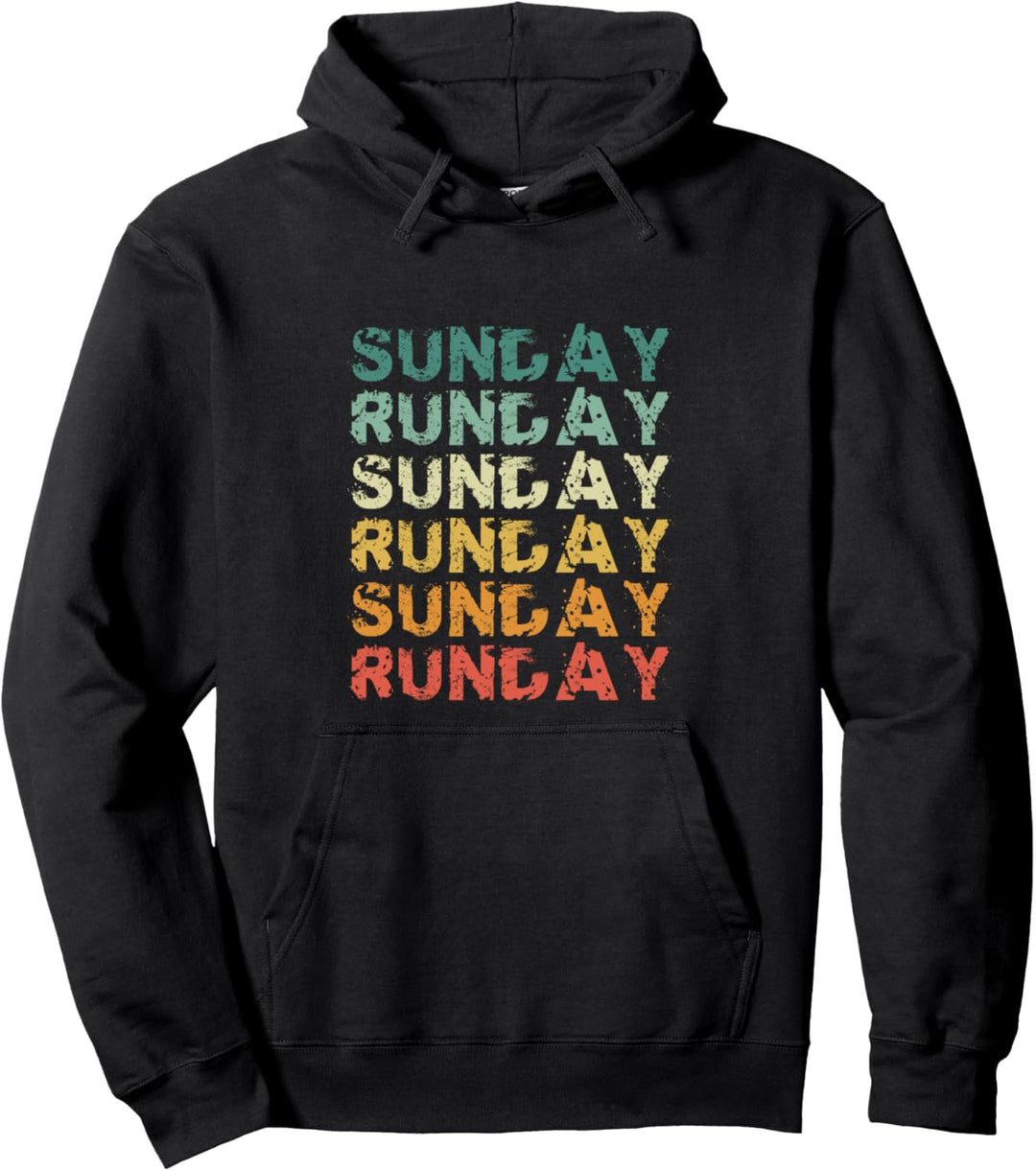 Sunday Runday - Vintage Retro Trainings-Eignung Pullover Hoodie