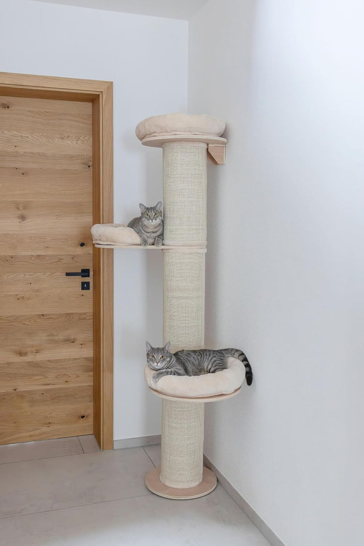 Kerbl Pet Kratzbaum Dolomit Tower, Ø38cm Höhe 187cm, beige