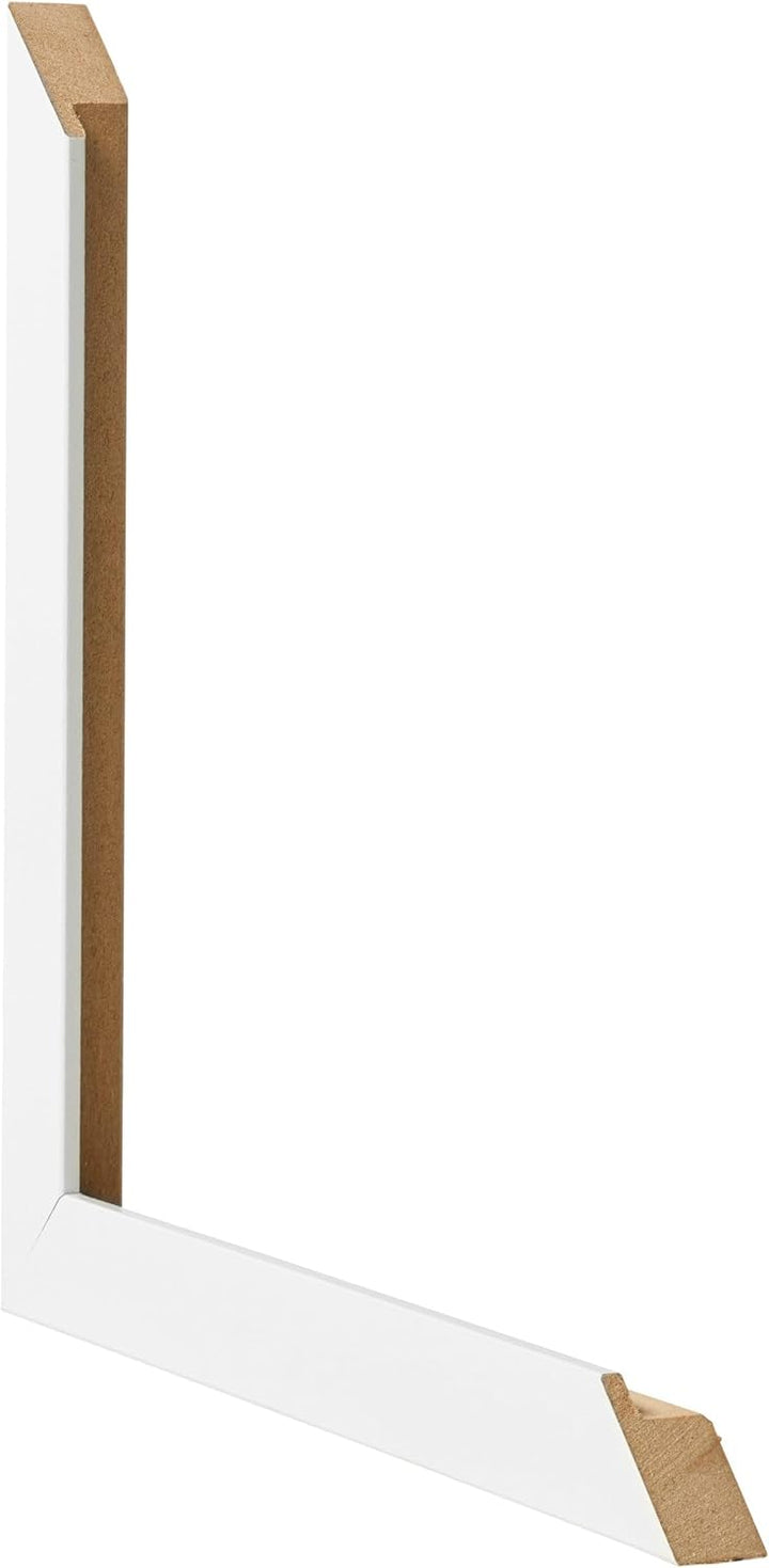 yd. Your Decoration - Bilderrahmen 75x100 cm - Weiss Hochglanz - Bilderrahmen aus MDF mit Acrylglas