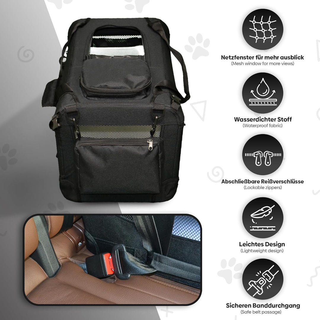 Transporttasche Hundebox Hundetransportbox faltbar Hundetasche Transportbox für Haustiere, Hunde und