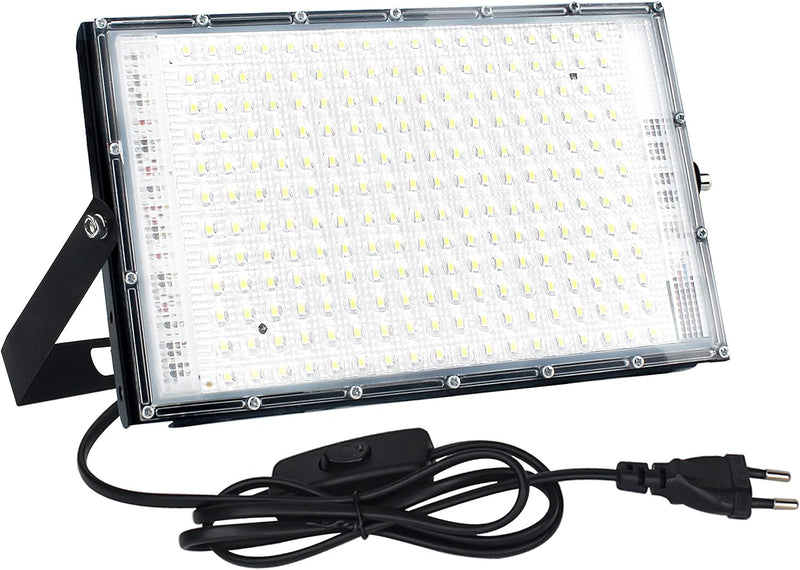 CREATESTAR LED Strahler 150W, LED Strahler Aussen, Superhell 15000LM Aussenstrahler, 6500K Kaltweiss