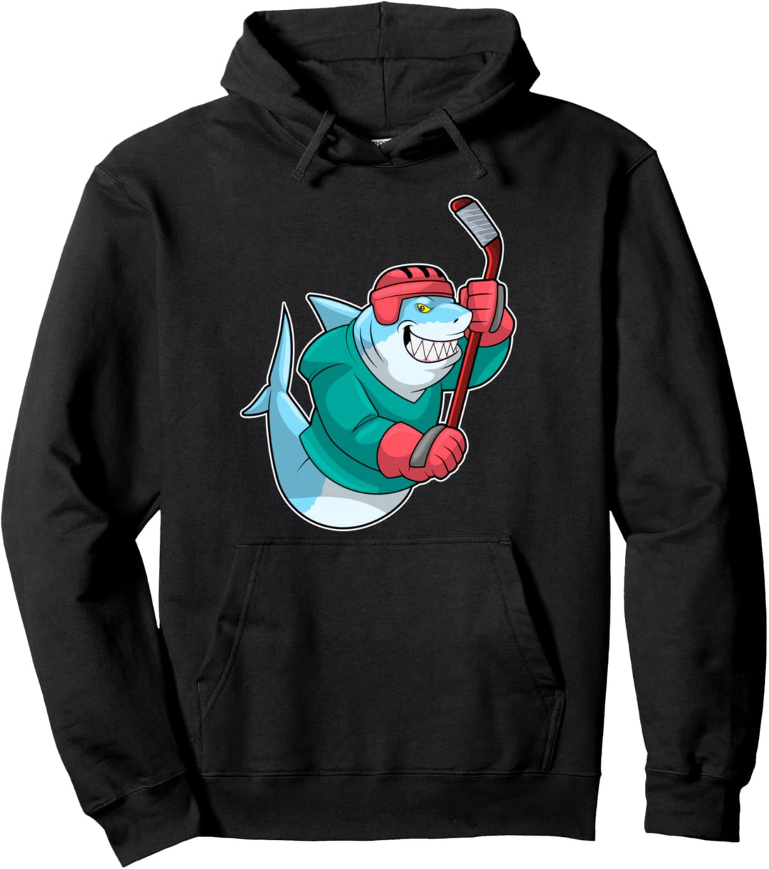 Hai Eishockey Eishockeyschläger Sport Pullover Hoodie