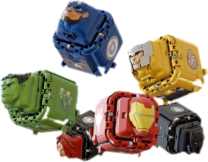 Battle Cubes Marvel Spiderman Battle Arena Set - Glow Venom + Metallic Spiderman 38063 Multicolore
