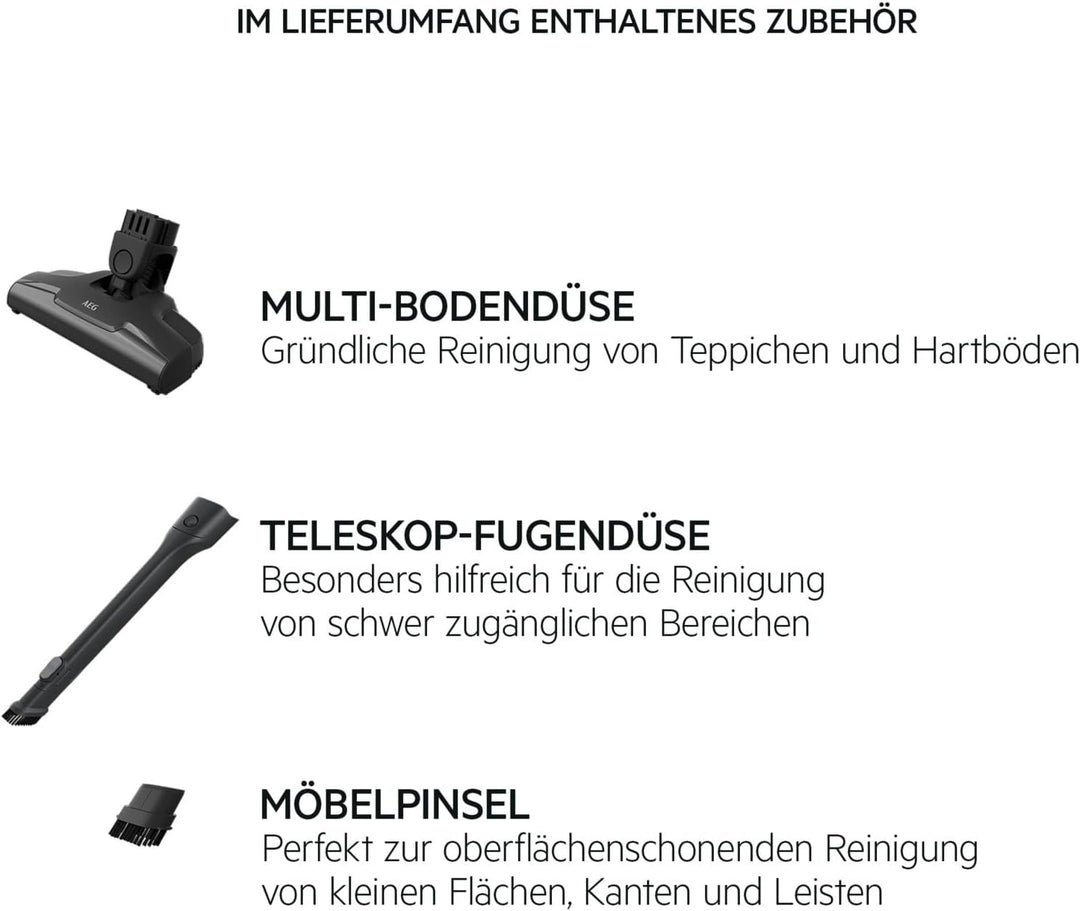 CLEAN 5000 Cordless Cleaner 2in1 Akku-Staubsauger kabellos / Akku-Laufzeit: bis zu 45 Min. / Farbe: