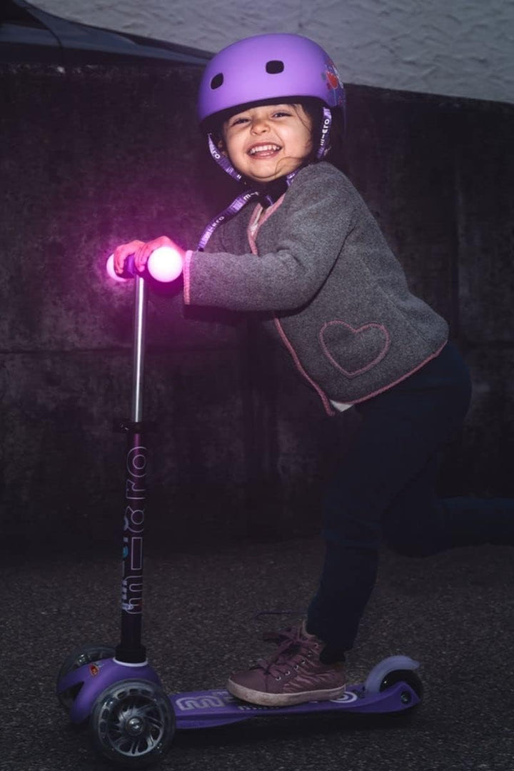 Micro Mini-LED-Lenker mit 3 Rädern für Kleinkinder, 2–5 Jahre, neigbar und schlank, für Kleinkinder