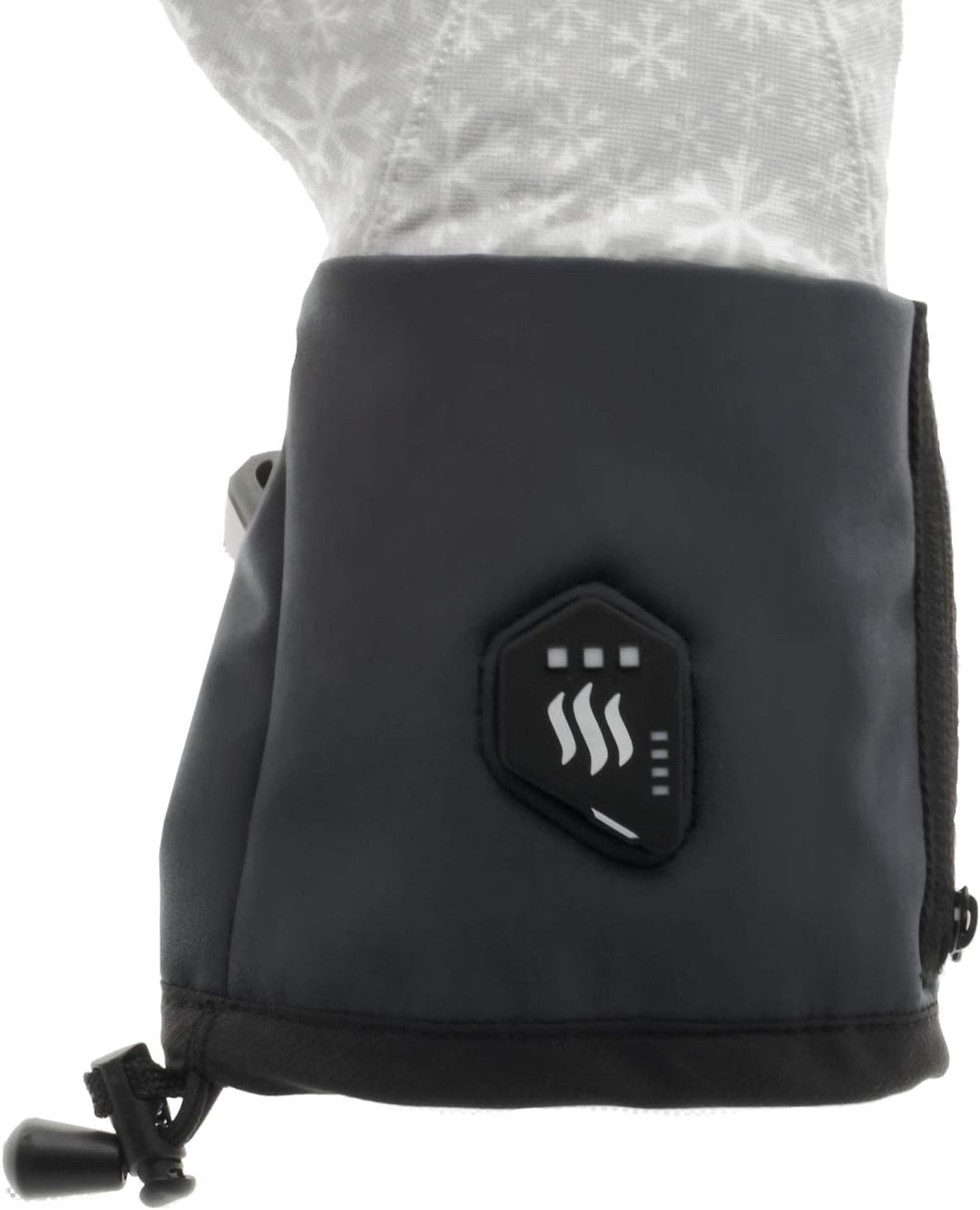 Glovii GEG Akku Beheizte Thermoaktive Universal Handschuhe, Grössen S-M, L-XL, Hellgrau-Schwarz, Sch