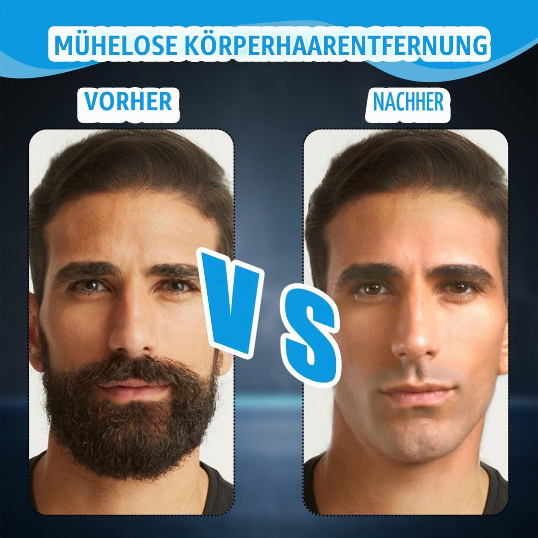 Elektrischer Rückenrasierer Herren 4 in 1, Körperhaartrimmer mit Verlängerungsgriff, Kabellos &amp; Wass