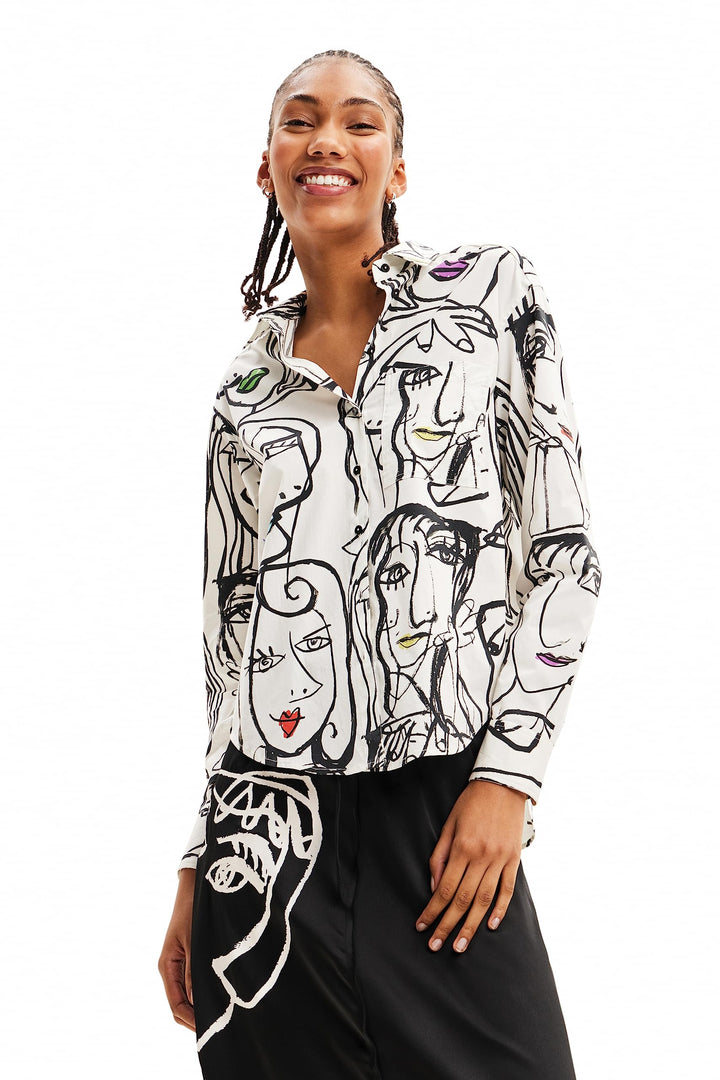 Desigual Damen Cam_Verona Blouse M Weiss, M Weiss