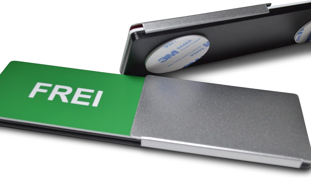 Frei/Besetzt-Schild "Style" - 175x50 mm - Design made in Germany - Hochwertig-gravierte Buchstaben -