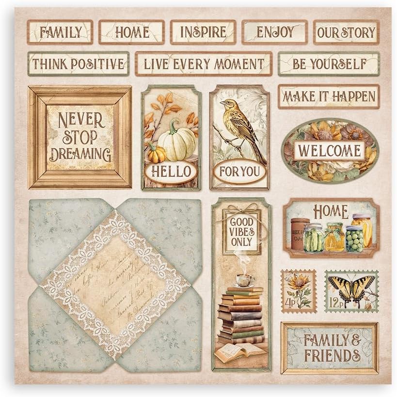 Stamperia - Scrapbook Paper Pad for Scrapbooking, Albums, Card Making, Bullet Journalling and More,