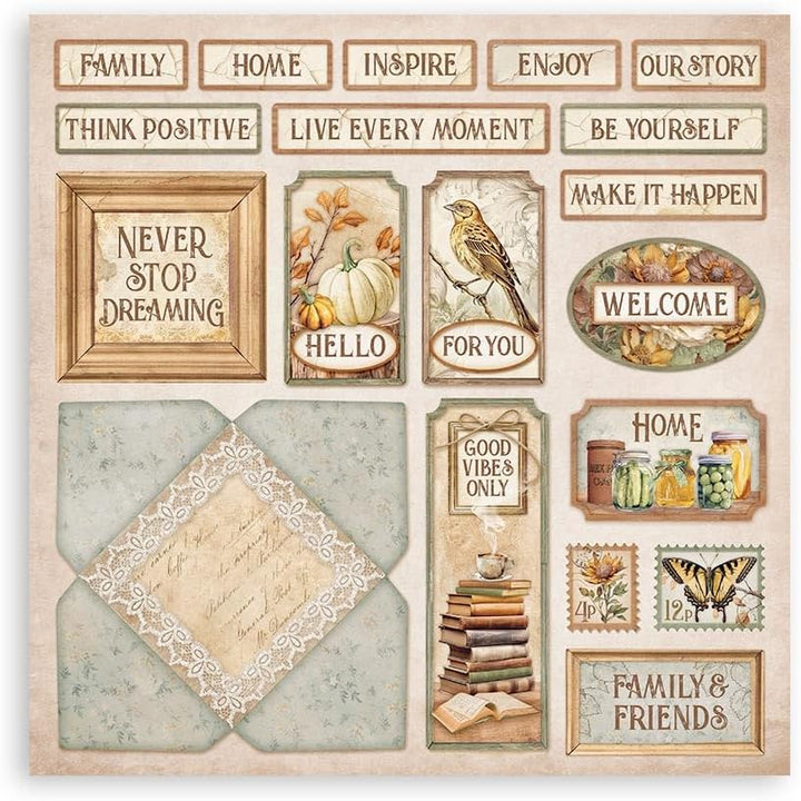 Stamperia - Scrapbook Paper Pad for Scrapbooking, Albums, Card Making, Bullet Journalling and More,