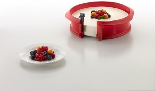 Lékué Duo, runde Springform, rot, Silikon, 23 x 7 x 23 cm Springform 23 cm, Springform 23 cm