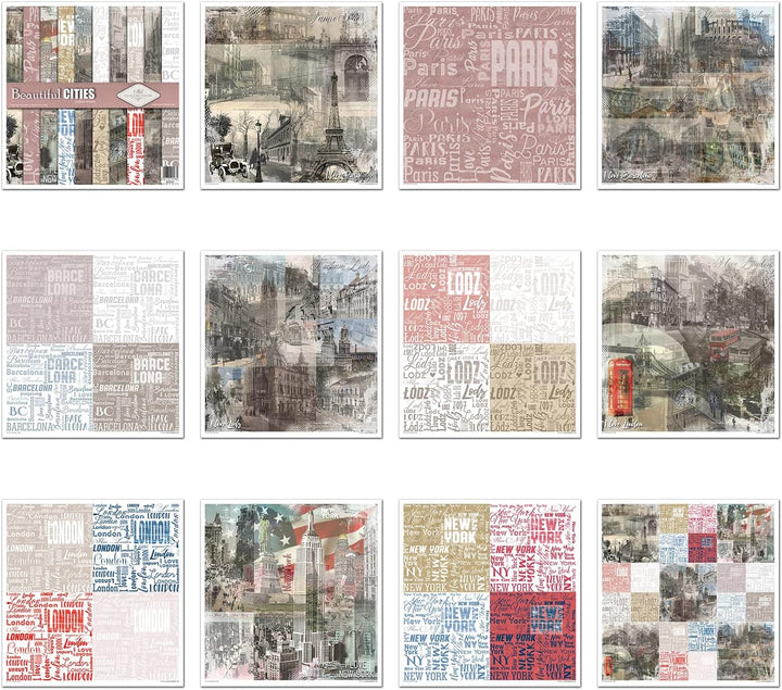 ITD Collection - Scrapbook-Paket 310 x 320 mm, Scrapbook-Papier, Dekopapier, Decoupage, Kartenherste