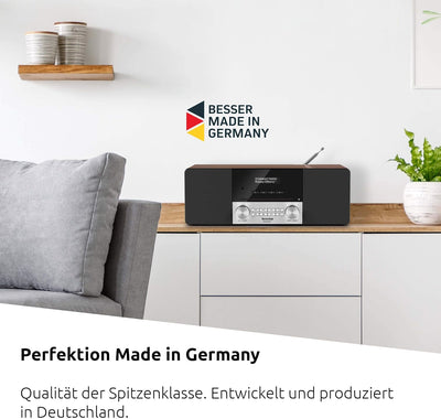 TechniSat DIGITRADIO 3 - Stereo DAB Radio Kompaktanlage (DAB+, UKW, CD-Player, Bluetooth, USB, Kopfh