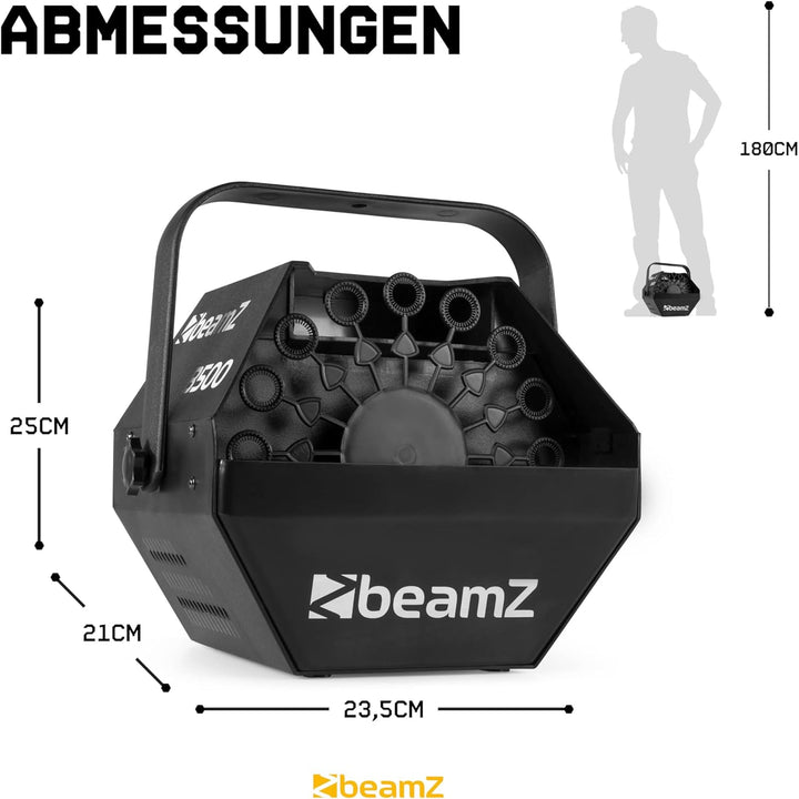 BeamZ B500 - Automatische Seifenblasenmaschine Hochzeit Seifenblasen Maschine, 24 Rotationen pro Min