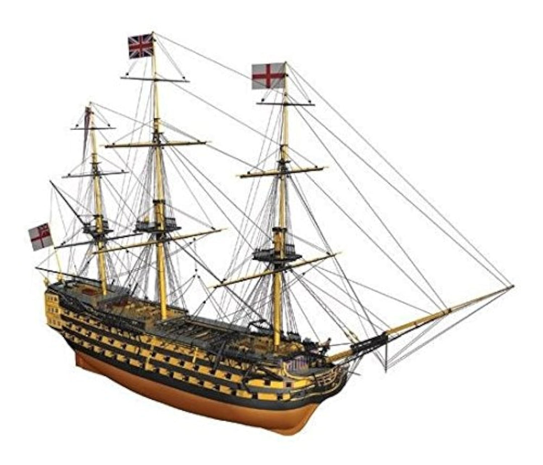 Modellschiff-Set, Holz, HMS Victory, 1:200, 500 mm lang