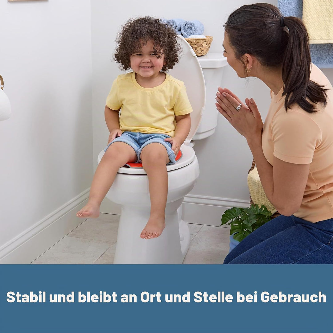 Disney Baby Cars Lightning McQueen Flip & Sit Töpfchensitz für Kleinkinder, Sicherer Toilettenaufsat