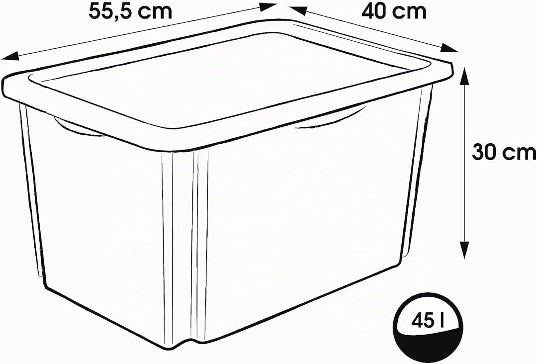 keeeper Paw Patrol Aufbewahrungsbox mit Deckel, Dreh- und stapelbar, Für Kinder, 45 l, Karolina, Fre