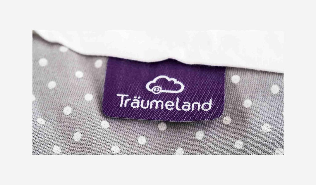 Träumeland S0100152 Babyschlafsack LIEBMICH 3 teilig Set Pünktchen grau, Grösse 50/56, mehrfarbig