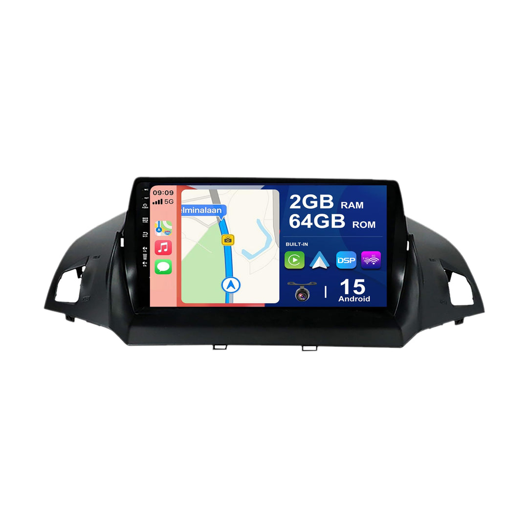 BXLIYER Android 12 IPS Autoradio Passt für Ford Kuga (2013-2018) - Eingebautes CarPlay Android Auto