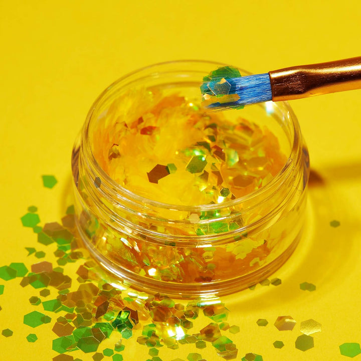 Schillernder grober Glitzer von Moon Glitter - 100% kosmetische Glitzer für Gesicht, Körper, Nägel,